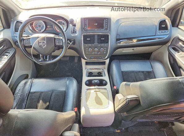 2C4RDGCG2HR856348 2017 DODGE GRAND Black წინა პანელის ხედი