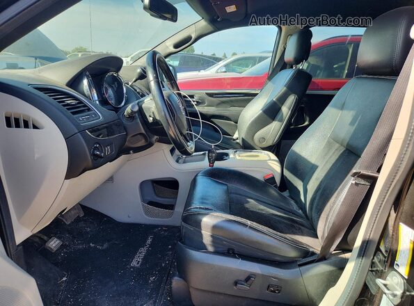 2C4RDGCG2HR856348 2017 DODGE GRAND Black წინა სალონის ხედი
