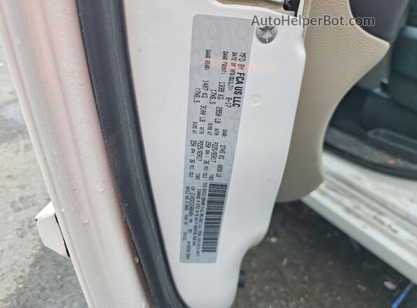 2C4RDGCG2HR864854 2017 DODGE GRAND White Widok naklejki z numerem VIN