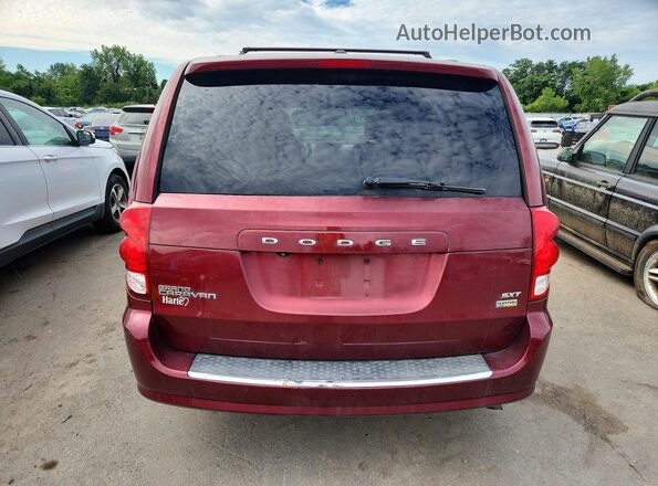 2C4RDGCG2JR159672 2018 DODGE GRAND Burgundy Vista trasera