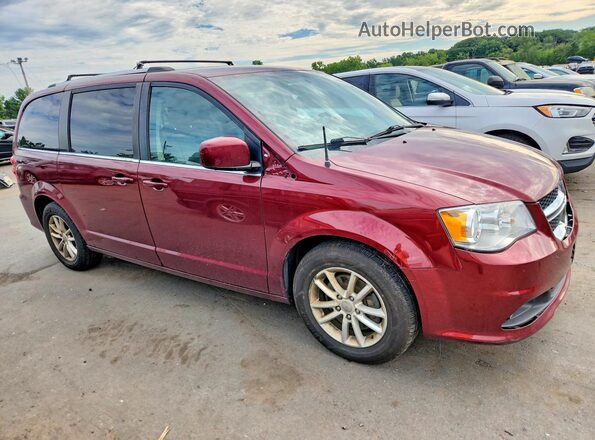 2C4RDGCG2JR159672 2018 DODGE GRAND Burgundy Delantero derecho