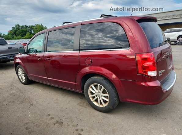 2C4RDGCG2JR159672 2018 DODGE GRAND Burgundy Trasero izquierdo