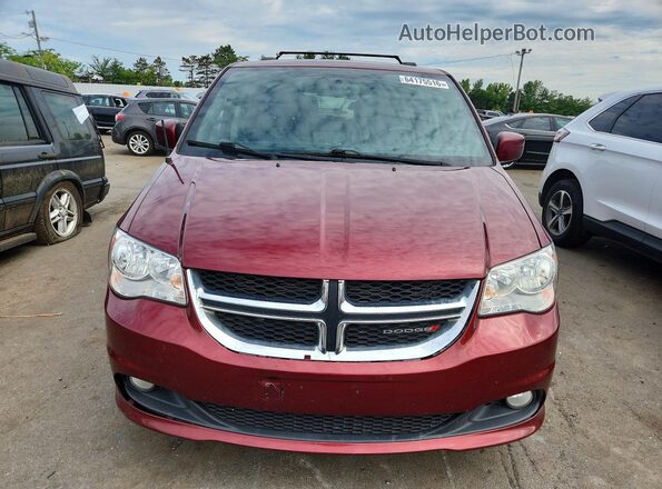 2C4RDGCG2JR159672 2018 DODGE GRAND Burgundy Vista frontal
