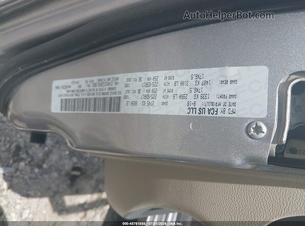2C4RDGCG2KR513823 2019 DODGE GRAND CARAVAN Gray Շարժիչի բաժամունքի տեսք