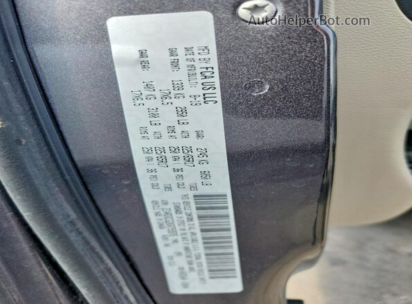 2C4RDGCG2KR755575 2019 DODGE CARAVAN Серый Панорамный вид салона 360°