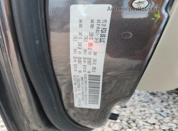 2C4RDGCG2KR786809 2019 DODGE GRAND Gray VIN կոդի պիտակի տեսք