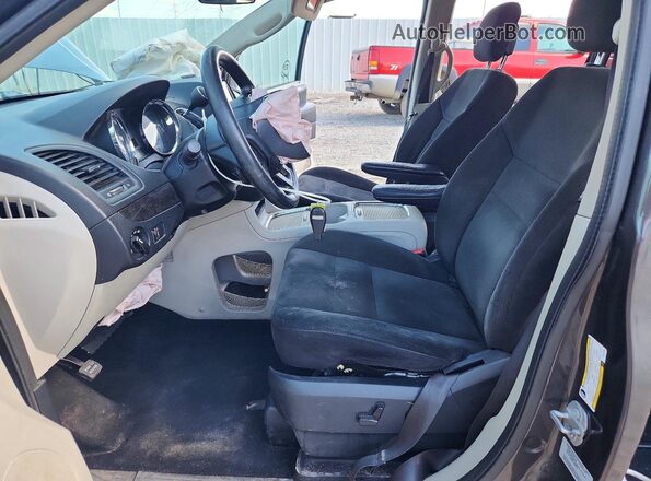 2C4RDGCG3GR357038 2016 DODGE GRAND Gray წინა სალონის ხედი