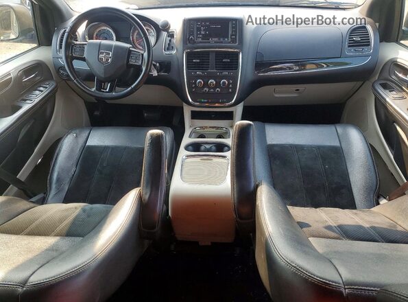 2C4RDGCG3HR735957 2017 DODGE GRAND Белый Вид панели приборов
