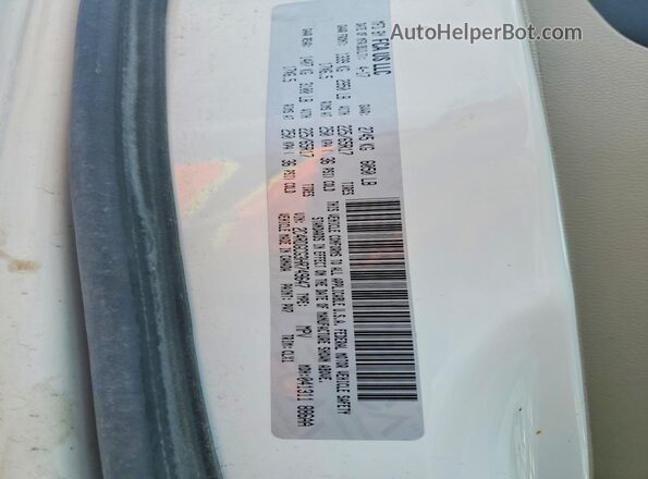 2C4RDGCG3HR749647 2017 DODGE GRAND Белый Вид наклейки с VIN-кодом