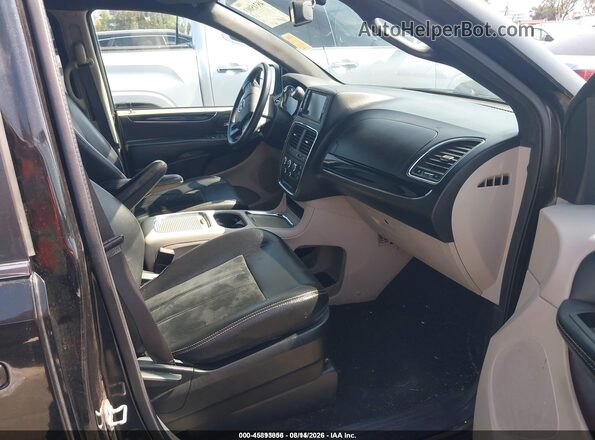 2C4RDGCG3HR750359 2017 DODGE GRAND CARAVAN Black Вид салону спереду