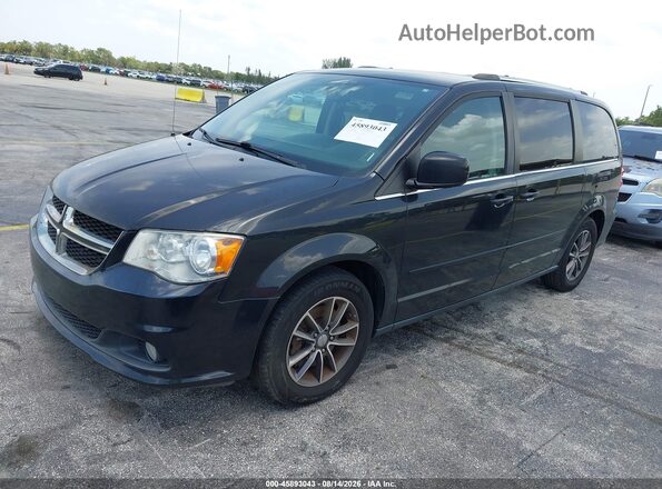 2C4RDGCG3HR790022 2017 DODGE GRAND CARAVAN Черный Передняя левая четверть