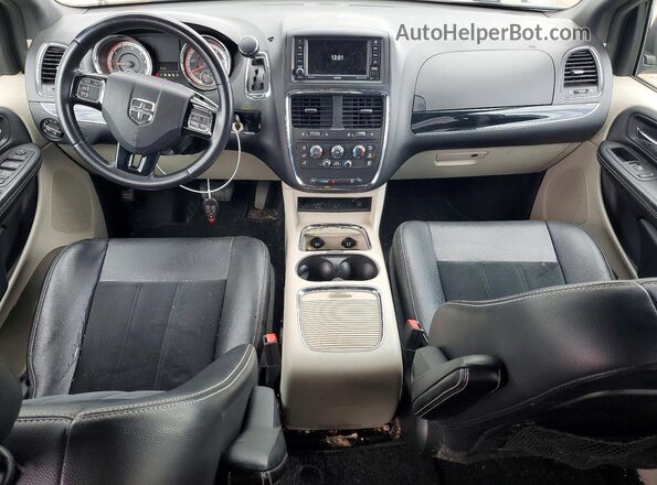 2C4RDGCG3HR841860 2017 DODGE GRAND Gray Widok deski rozdzielczej