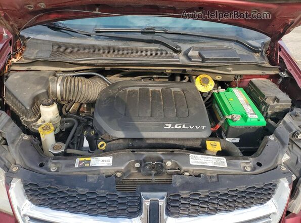 2C4RDGCG3JR134988 2018 DODGE GRAND Бордовый Вид подкапотного пространства