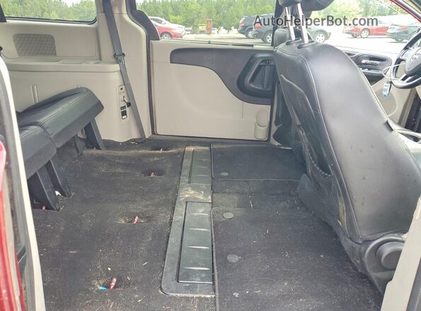 2C4RDGCG3JR134988 2018 DODGE GRAND Бордовый Вид задней части салона