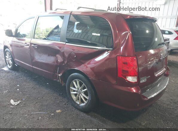 2C4RDGCG3JR266911 2018 DODGE GRAND CARAVAN Burgundy Trasero izquierdo