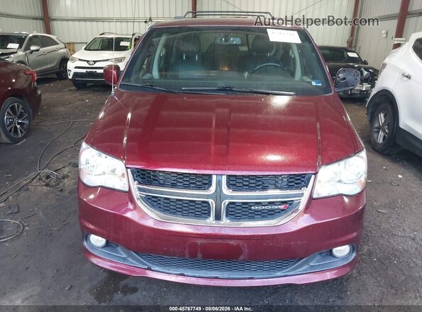 2C4RDGCG3JR266911 2018 DODGE GRAND CARAVAN Burgundy Vista interior trasera