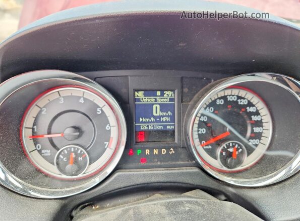 2C4RDGCG3KR767654 2019 DODGE GRAND Burgundy Vista del cuadro de instrumentos