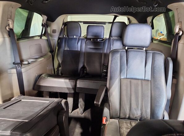 2C4RDGCG3LR200717 2020 DODGE GRAND Black Vista de los asientos traseros
