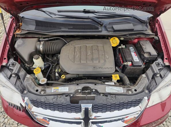 2C4RDGCG3LR254020 2020 DODGE GRAND Burgundy ძრავის განყოფილების ხედი