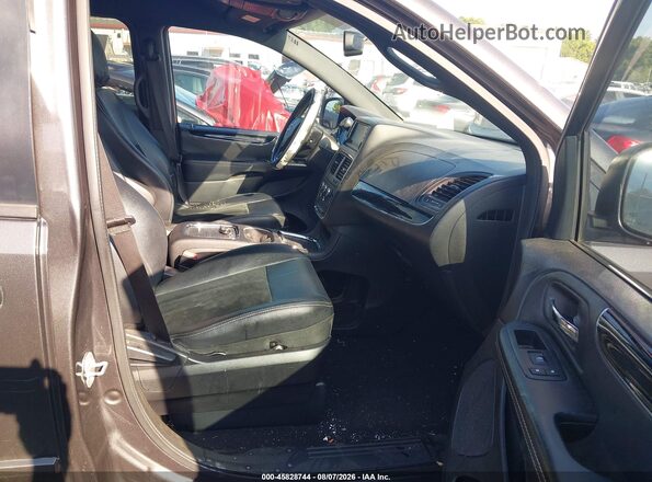 2C4RDGCG4GR316546 2016 DODGE GRAND CARAVAN Black Widok wnętrza z przodu