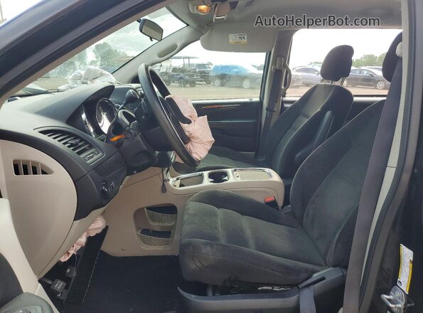 2C4RDGCG4GR339907 2016 DODGE GRAND Black წინა სალონის ხედი