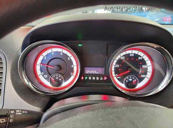 2C4RDGCG4GR368680 2016 DODGE GRAND Charcoal Вид щитка приладів