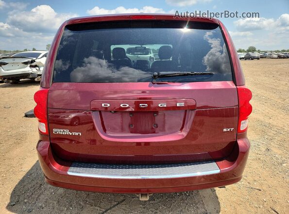 2C4RDGCG4HR649704 2017 DODGE GRAND Maroon Rear view