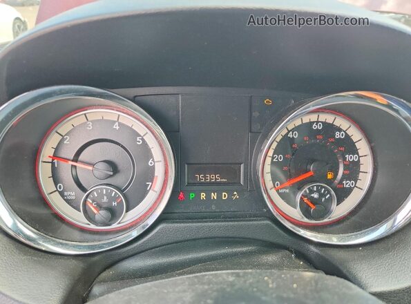 2C4RDGCG4HR649704 2017 DODGE GRAND Maroon Instrument cluster view