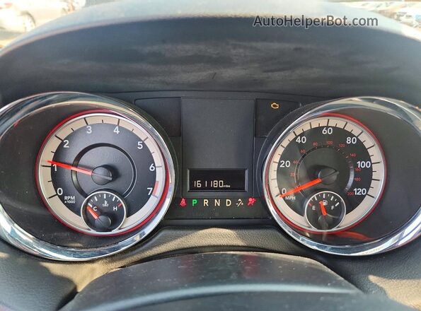 2C4RDGCG4JR137981 2018 DODGE GRAND Black Widok zestawu wskaźników