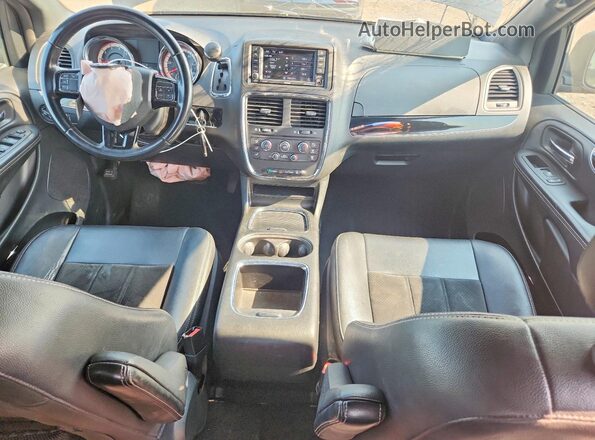 2C4RDGCG4JR137981 2018 DODGE GRAND Black Widok deski rozdzielczej