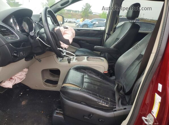 2C4RDGCG4JR268652 2018 DODGE GRAND Burgundy Vista interior delantera
