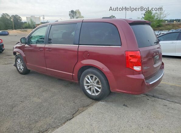 2C4RDGCG4JR268652 2018 DODGE GRAND Burgundy Trasero izquierdo