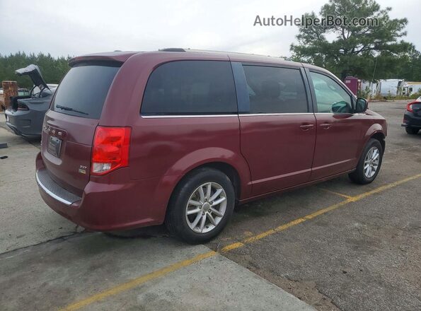 2C4RDGCG4JR268652 2018 DODGE GRAND Burgundy Trasero derecho