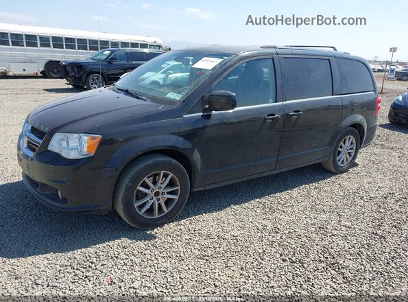 2C4RDGCG4KR695153 2019 DODGE GRAND CARAVAN Black წინა მარცხენა ხედი სამი მეოთხედიდან
