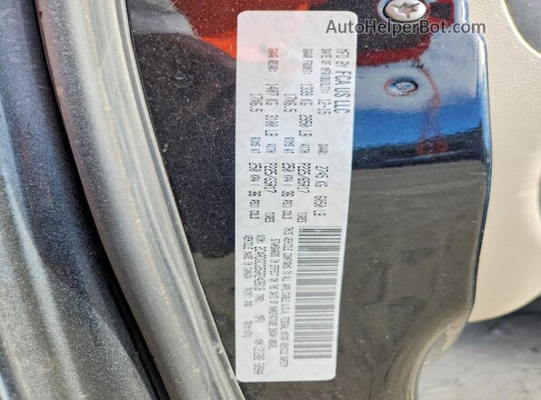 2C4RDGCG5GR242618 2016 DODGE GRAND Two Tone VIN կոդի պիտակի տեսք