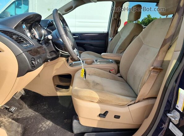2C4RDGCG5GR256423 2016 DODGE GRAND Blue წინა სალონის ხედი