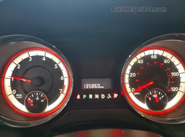 2C4RDGCG5GR320086 2016 DODGE GRAND Gray Вид щитка приладів