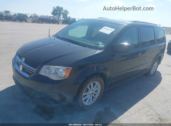 2C4RDGCG5GR370597 2016 DODGE GRAND CARAVAN Black Առջևի ձախ երեք քառորդ տեսարան