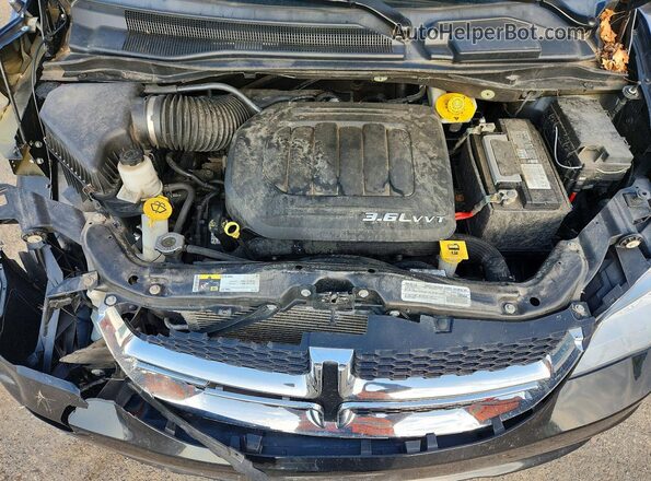 2C4RDGCG5HR789440 2017 DODGE GRAND Black Widok komory silnika