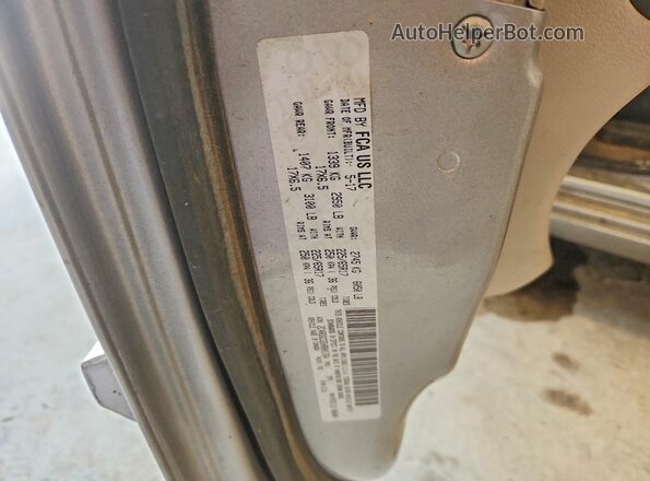 2C4RDGCG5HR801764 2017 DODGE GRAND Silver VIN კოდის სტიკერის ხედი