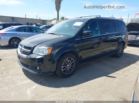 2C4RDGCG5HR856747 2017 DODGE GRAND CARAVAN Черный Передняя левая четверть