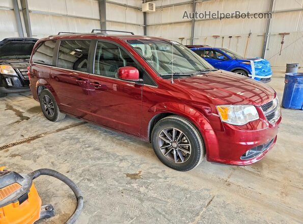 2C4RDGCG5HR859955 2017 DODGE GRAND Maroon Przód prawy