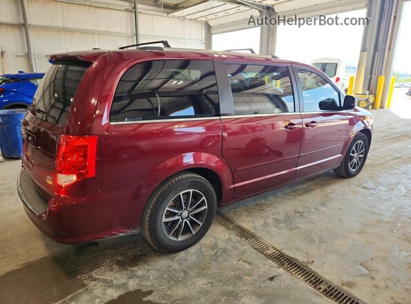 2C4RDGCG5HR859955 2017 DODGE GRAND Maroon Tył prawy