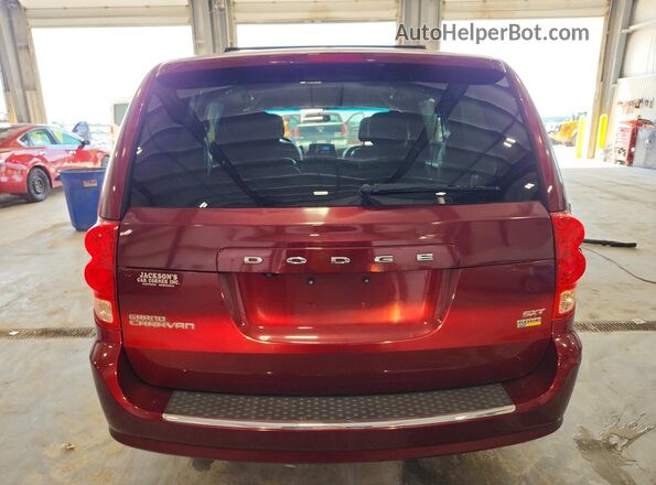 2C4RDGCG5HR859955 2017 DODGE GRAND Maroon Widok z tyłu