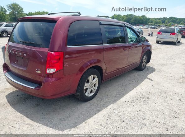 2C4RDGCG5JR265825 2018 DODGE GRAND CARAVAN Maroon Trasero derecho