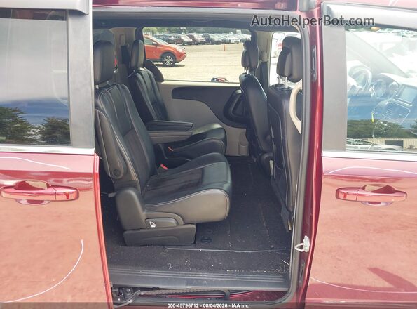 2C4RDGCG5JR265825 2018 DODGE GRAND CARAVAN Maroon Vista de la etiqueta del VIN