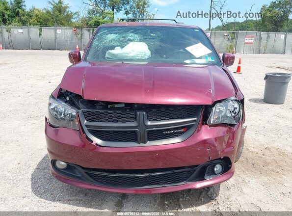 2C4RDGCG5JR265825 2018 DODGE GRAND CARAVAN Maroon Vista del cuadro de instrumentos