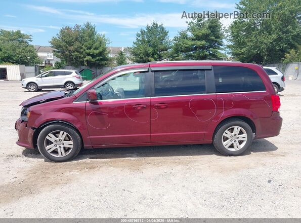 2C4RDGCG5JR265825 2018 DODGE GRAND CARAVAN Maroon Vista interior de 360 grados