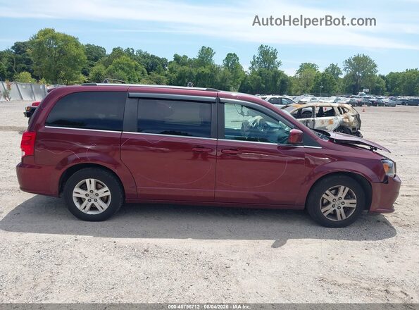 2C4RDGCG5JR265825 2018 DODGE GRAND CARAVAN Maroon Vista interior trasera