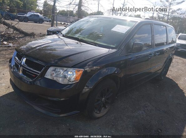 2C4RDGCG6GR381222 2016 DODGE GRAND CARAVAN Black Передня ліва чверть